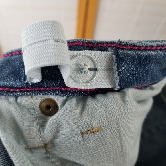 Lands' End Jeans girls Size 16 Blue Denim Comfort Waist Bootcut - Picture 3 of 9